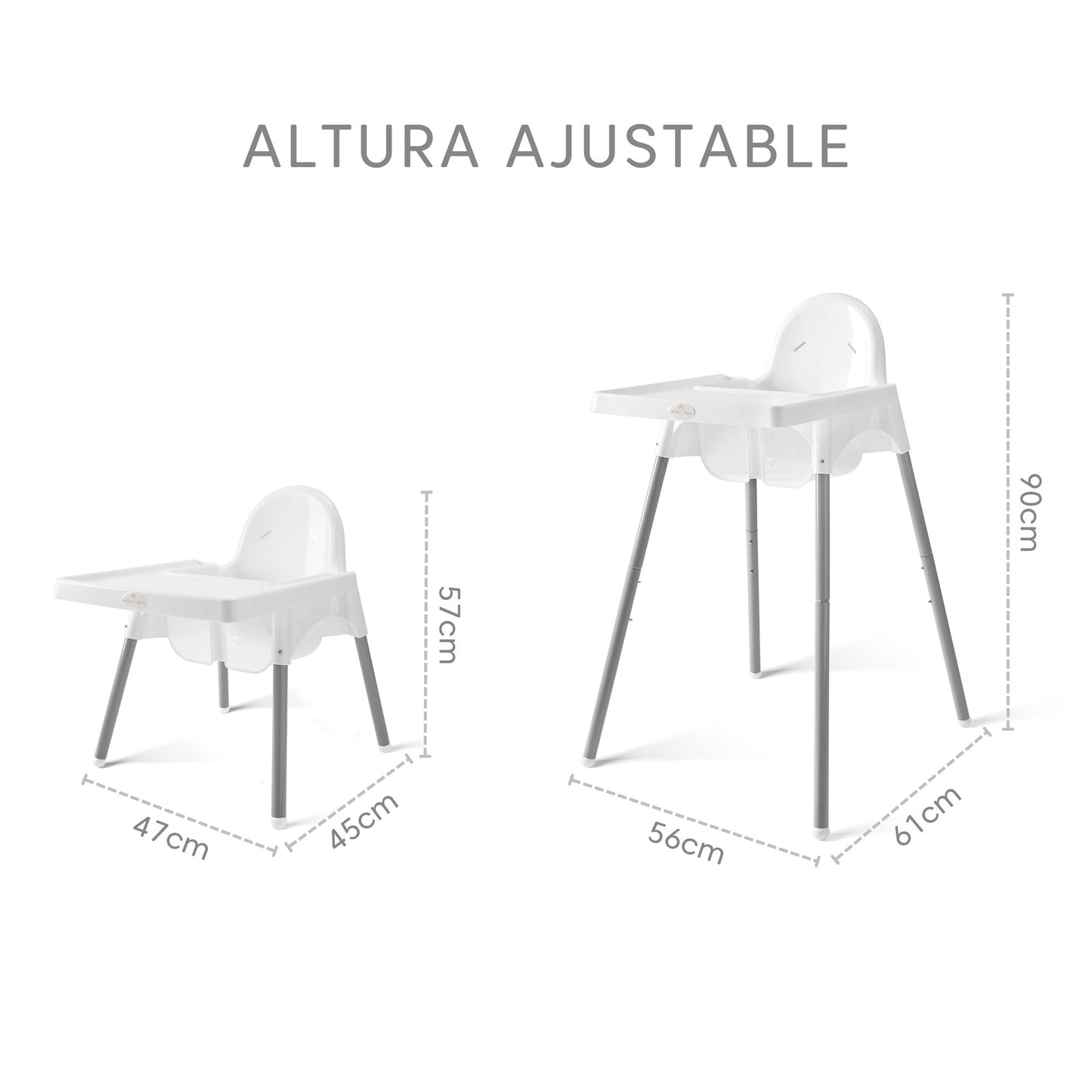 SILLA ALTA DE BEBÉ / ALTURA AJUSTABLE