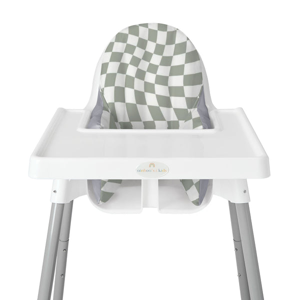 FUNDA PARA SILLA ALTA, CUADRO VERDE