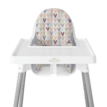 FUNDA PARA SILLA ALTA, CORAZONES