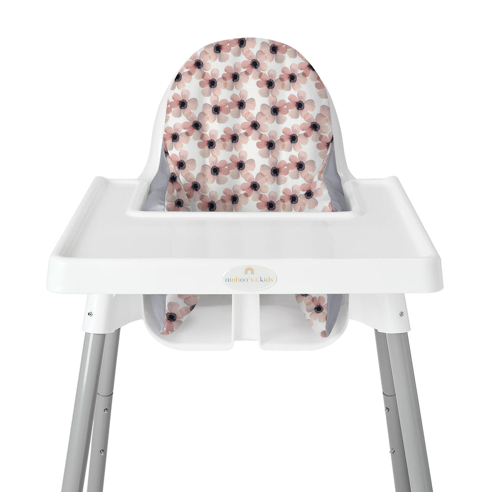 FUNDA PARA SILLA ALTA, FLOR ACUARELA