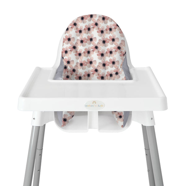 FUNDA PARA SILLA ALTA, FLOR ACUARELA