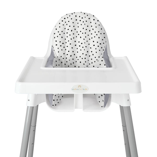 FUNDA PARA SILLA ALTA, PUNTO NEGRO
