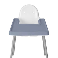 MANTEL DE SILICÓN PARA SILLA ALTA, AZUL GRIS