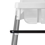 REPOSAPIÉS AJUSTABLE PARA SILLA ALTA,  NEGRO