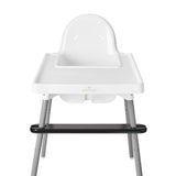 REPOSAPIÉS AJUSTABLE PARA SILLA ALTA,  NEGRO