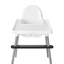 REPOSAPIÉS AJUSTABLE PARA SILLA ALTA,  NEGRO