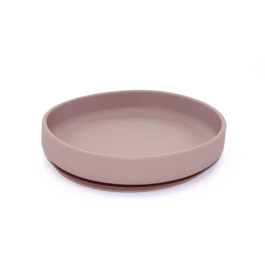 Plato de silicon plano / adherible a la silla de bebé